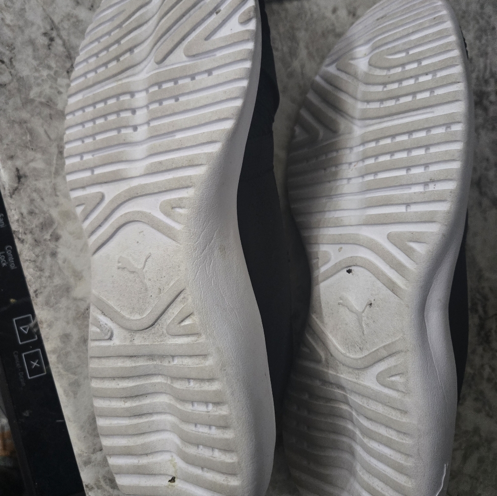 Puma Women's White And Black Slip-On Sneakers - Picture 3 of 5